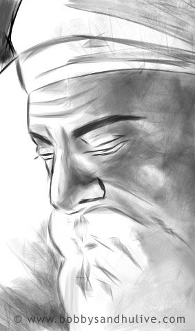 guru nanak dev ji Sketch Images Wallpapers - Religious Wallpaper, Hindu